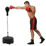 Standboxtrainer 120-160cm Höhenverstellbarer,Freistehender Punchingball Boxstand Set,Training...