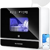 Mini Geschirrspüler, BLITZHOME Mini Spülmaschine Smart App Steuerung, 9 Programme...