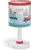 Dalber Kinder Tischlampe Nachttischlampe kinderzimmer Polizei Feuerwehrmänner Autos Police, 60611,...