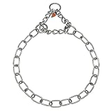 Sprenger Hundehalskette mit Durchzugskette 3mm I Edelstahl rostfreie Hundehalsband für kurz- und...