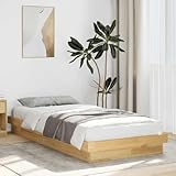 UJCHVHN Artikelbett Bettgestell ohne Matratze 80x200 cm Eichenholz massiv Betten & Zubehör Betten &...