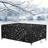 AJALGZ Gartenmöbel Abdeckung Winterfest 340x285x75cm/Länge x Breite x Höhe Wasserdich Winddicht...