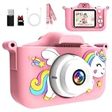 MYSTILUCK Kinderkamera, 1080P HD Digitalkamera für Kinder mit 2,0'-Bildschirm & 32GB-Karte,...
