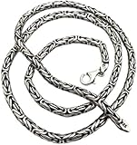 TAKILINGO Herren Königskette Königskette, rund, 925er Sterlingsilber, italienische Kette, Sterling...