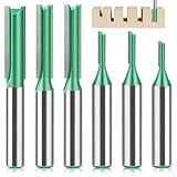 Fräser für Oberfräse Set Nutfräser 8mm Schaft 6 Stück Router Bits Holzfräser 3mm 4mm 5mm 6mm...