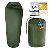 LightDry® Mumien-Schlafsack Thermo 3-Jahreszeiten High-Tech Mikrofaser Schlafsack bis -13°C;...