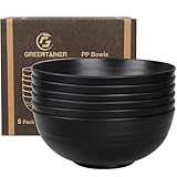 Greentainer Unzerbrechliche große Müslischalen – 2,25 l Kunststoff leichte Salat-, Suppen-,...