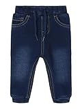 NAME IT Mädchen Nbmbundo Dnmtruebo Swe Pant Noos Hose, Dark Blue Denim, 80 EU