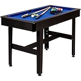 GAMES PLANET 4 ft Billardtisch COMPACT + Zubehör, 3 Farbvarianten, 122x61x76 cm (LxBxH),...