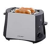 Cloer 3410 Toaster / 825 W / für 2 Toastscheiben / integrierter Brötchenaufsatz /...