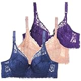 3er-Pack Minimizer-BH ohne Bügel für Damen, Basic-BHs, unsichtbar, Push-Up-BH, Reduktions-BH,...
