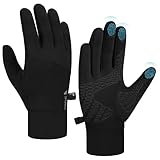 anqier Touchscreen Handschuhe Herren Damen Rutschfest Winddicht Fahrradhandschuhe Thermo...