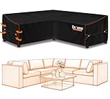 Enzeno Gartenmöbel Abdeckung L-Form,Schutzhülle für Gartenmöbel,wasserdicht...