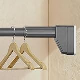 Teleskopstange 40-500cm Ausziehbar Duschvorhangstange Spannstange ohne Bohren Klemmstange Rostfrei...