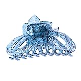 minkissy Elegante große Haarklammern mit Muster, blaue Haarklammern für Frauen und zum Abteilen...