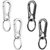 Redamancy 4 Pcs Abnehmbare Karabinerhaken, Carabiner Schlüsselanhänger, Karabiner...