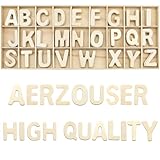 Aerzouser 130 Stück Holzbuchstaben, 3 cm Holzbuchstaben klein, Holzbuchstaben zum Basteln, Geeignet...