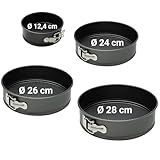 varivendo Springform Set Ø 12,4, Ø 24, Ø 26, Ø 28 cm