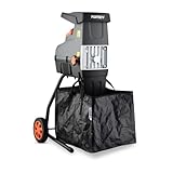 FUXTEC Elektro Gartenhäcksler FX-EGH2800T, Walzenhäcksler mit 2800W Leistung, max. 44mm...