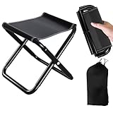 BTIUGYI Camping Hocker Tragbarer Klapphocker 30CM, Mini-Klapphocker und Leicht Sitz Falthocker...