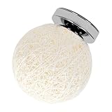 FIXOSHEE 1Stück Rattan Ball Deckenleuchte Pendelleuchte Für Wohnzimmer Schlafzimmer Restaurant...