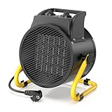 DAHTEC Heizlüfter 3000 Watt Keramik Heizstrahler Elektroheizer Bauheizer Bautrockner mit Thermostat...