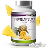 Vita2You Bromelain 5000FIP - 180 Kapseln - magensaftresistent - ohne Zusätze - 10.000FIP / Gramm -...