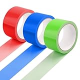 3 Rollen Panzertape, Panzerband Extra Stark, Klebeband Farbig, Gewebeband Bunt, 10m X 50mm Duct...