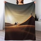 Animal Kamel Decke, Warme Decken, Wohndecke, Weich & Komfort Flannel Wolldecke, Sofadecke,...