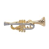 Unbekannt Anstecker Trompete - Schönes Geschenk für Musiker mit Geschenkverpackung