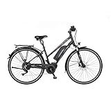 Fischer E-Bike Trekking, VIATOR ETD 1861 Elektrofahrrad für Damen, RH 44 cm, Mittelmotor 80 Nm, 48...