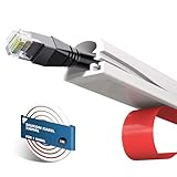 shinfly 1m Silikon Kabelkanal Klein für EIN Kabel, Kabelkanal Weiß Selbstklebend, Flexibler...