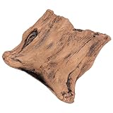 GARIOUANS Retro Blumentopf Imitation Holzstumpf Pflanzschale für Sukkulenten und Zimmerpflanzen...