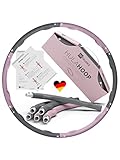 FITCELLENCE® 1,2kg, 90cm Durchmesser, 5-6 Teile, Hula Hoop Reifen für Erwachsene, zum abnehmen...