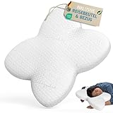 KoKoTex New Orthopädisches Kissen Seitenschläfer - Memory Foam Kopfkissen - Ergonomisches...