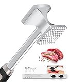 HOOMIL Fleischklopfer, Doppelseitig Antihaft Schnitzelklopfer, Fleischhammer mit Rutschfestem Griff...