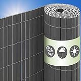 UrFence Stabil & Wetterfest: 80x300 PVC Sichtschutzmatte - Wind- und Sichtschutz Balkon Terrasse -...