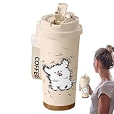 Thermoflasche,500 ml Bedruckte Edelstahl Reisebecher Für Unterwegs | Wiederbefüllbare Sportflasche...