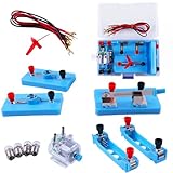 Elektronik Schaltungen Set für Kinder – Lernspielzeug mit Motor, Glühbirne & Kabeln –...