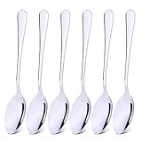 Qinglele Edelstahl 304 Löffel, suppenlöffel, Abendessen Löffel, Esslöffel, Tafellöffel, 20,6...