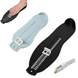 Fußmeßgerät, 2 Stück Schuhgrößenmesser Fußmessgerät Mit 1 Maßband, Fußmeßgerät Set...