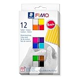 STAEDTLER ofenhärtende Modelliermasse FIMO soft in basic Farben, weich und geschmeidig, speziell...