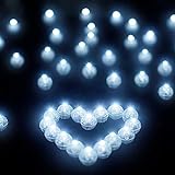 LED Ballons Lichter, 100 Stück Runde LED Ballons Lichter, Mini LED Licht für Geburtstag Hochzeit...