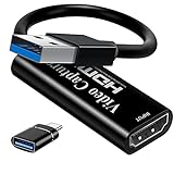 Video Capture Card, Papeaso 4K HDMI to USB Capture Card, Full HD 1080p Video Capture Device, HDMI...