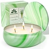 Citronella Kerze Outdoor -Natürliche Sojawachs Kerzen mit Citronella Duft für Garten, Camping,...