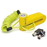 KRASER KR707Y Bremsscheibenschloss Vorhängeschloss Motorrad Roller Fahrrad Roller...