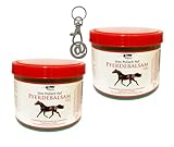 ILODA Einkaufswagenchip aus Metall + 2x 500ml Pferdebalsam Gel grün, Pferdesalbe, Pferdegel kühlt,...