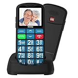 uleway Seniorenhandy mit großen Tasten und ohne Vertrag, GSM Rentner Senioren Handy mit 1.7 Zoll...