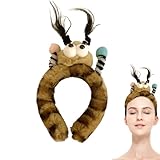 Make-up-Stirnband, Cartoon-Motiv mit großen Augen und Zöpfen – entzückende kreative Haarbänder...