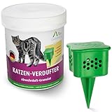 GARDIGO® Katzenschreck Granulat inklusive Beet-Stecker | 300g | Katzenschreck für Garten mit...